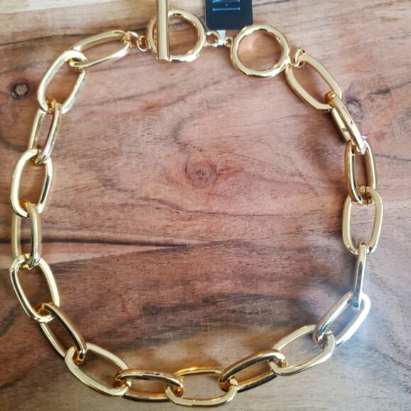 Gold-Tone Link 17" Chain Necklace INC International Concep… - Picture 1 of 6